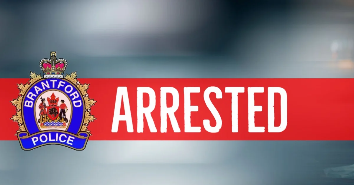 Brantford Police Service "Arrested" release graphic