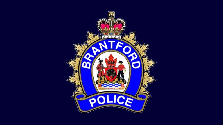 The Brantford Police Service crest on the service’s navy brand background.