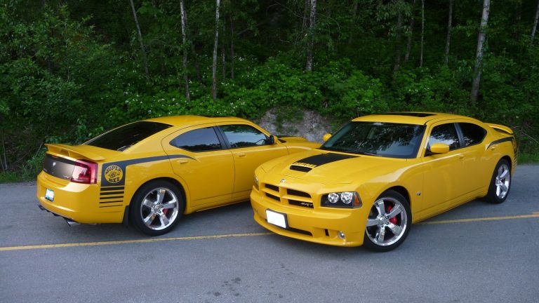 A Dodge Charger SRT8 parked outdoors