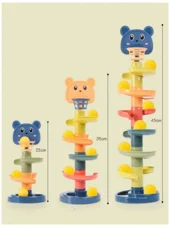 The recalled spiral spinning toy, shown in its three, five and seven level versions. The recalled spiral spinning toy, shown in its three, five and seven level versions.
