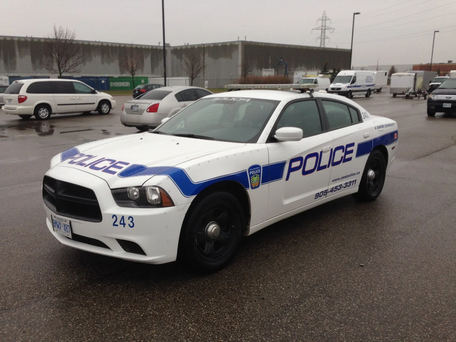 Peel Regional Police cruiser A Peel Regional Police cruiser parked on a street