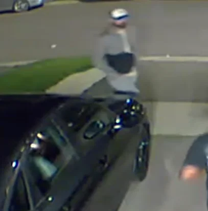 Second Peel Regional Police handout image of the same man, showing his clothing: a grey sweater, light-coloured pants and a blue and white Toronto Blue Jays cap.