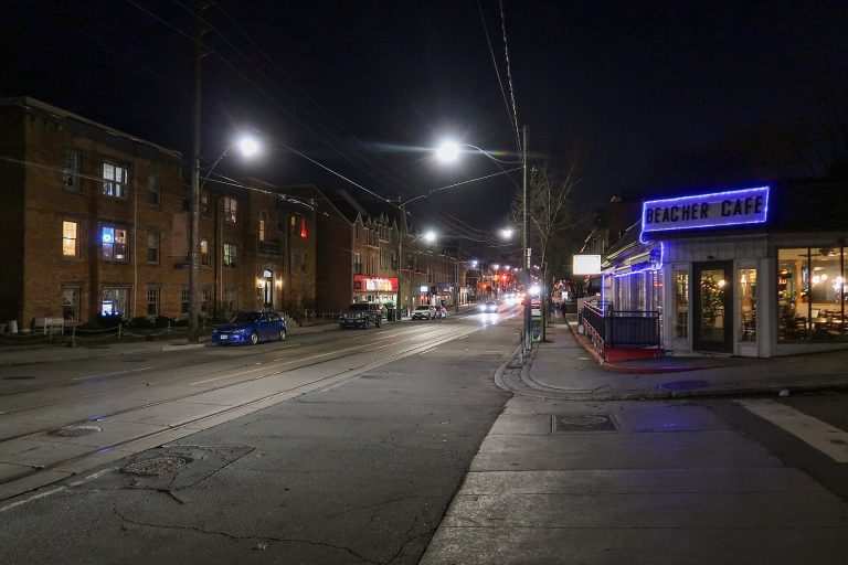 Queen Street East in the Beaches neighbourhood of Toronto