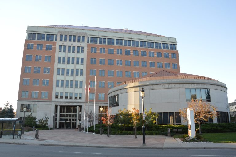 The Region of Waterloo headquarters building on Frederick Street in Kitchener