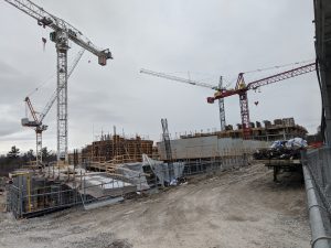 Condo tower under construction in the Greater Toronto Area