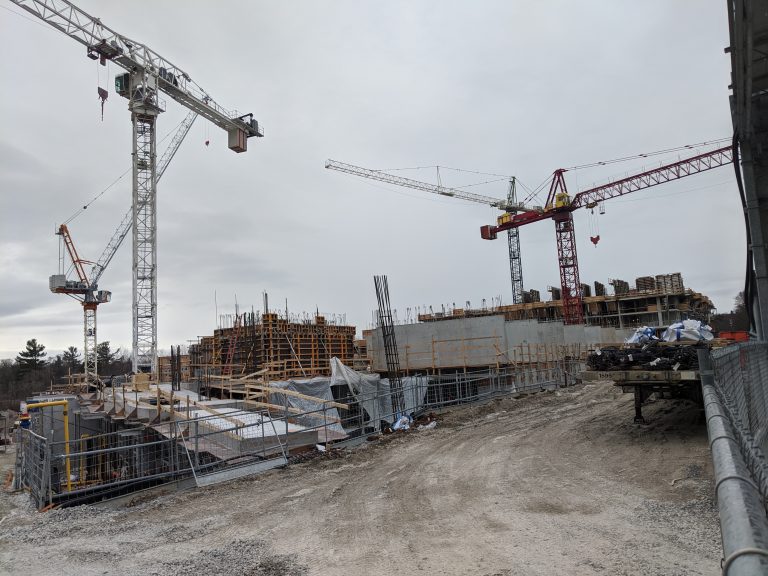 Condo tower under construction in the Greater Toronto Area