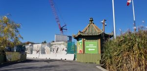 The main entrance plaza of the Toronto Zoo.